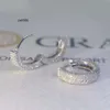 Designer di vendita caldo VVS gioielleria raffinata orecchino hip hop S925 argento sterling placcato oro micro pavimenta D colore Vvs1 Moissanite orecchini con diamanti Huggie