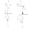 チェーンヨーロッパとアメリカの小説シンプルな5ポイントの星オールマッチクラビクルチェーン調整可能な韓国の布のコールドウィンドネックレス