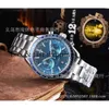 Watches Wristwatch Luxury Fashion Designer European Brand Men's Business Style Simple Two Eye Five Needle Running Second Banquet Watch Trend montredelu