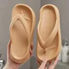 Slippers Mens Platform Flip Flops Summer Soft Sole Sole Eva للرجال في الهواء الطلق شاطئ أحذية شاطئية Man Home Slides Bather Slides H240322