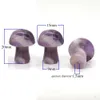 Face Massager 1 piece of 20MM drilled mushroom natural stone pendant jewelry making DIY treatment crystal loose bead necklace gemstone wholesale 240321