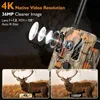 Jagd-Wildkameras Jagd-Wildkamera mit WIFI-Anwendung 4K 0,2 s Auslöser Infrarotreichweite 30 m 4K-Video 48 MP Bild IP67 für Wildtieruntersuchungen 1 Q240321