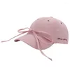 Casquettes de balle en plein air Bowknot Baseball taille réglable chapeau cyclisme escalade voyage bec de canard pour fille femme séchage rapide