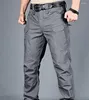 Men's Pants Quick Dry Outdoor Military Multi Pockets Elastic Tactical Pant Waterproof Plus Size 6XL Casual Cargo Trousers Men Clothing
