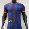 2024 2025 Euro Cup Holanda Futebol Jerseys Memphis De Jong Virgil De Ligt Gakpo Dumfries Bergvijn Klaassen Fãs Jogador Camisa de Futebol Homens Kits Kids 24 25 Home Away