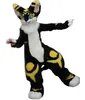 2024 Halloween Long Fur Husky Dog Fox Mascot Costume Cartoon Animal Anime Temakaraktär Vuxenstorlek Jul karneval födelsedagsfest fancy outfit