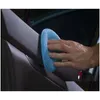 Éponge de voiture 5 pouces Éponges de polissage de cire Microfibre douce Tampons de mousse de cire Lavage Scratch Remove Care Kit4294502 Drop Livraison Automobiles Otafh