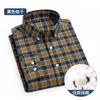 Men's Casual Shirts Top Quality Classic Plaid Pure Cotton 2024 Spring Business Formal Stripes Clothes Long Sleeve Dress