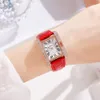 Montre rectangulaire à Quartz pour femmes, la même marque, Niche de mode Tiktok, diffusion en direct, populaire