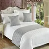 Spódnica łóżka 3PCS el flaga i szalik ogona High End minimalistyczna nowoczesna poduszka pokrywa chińskiego stylu podkładka