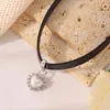 Pendant Necklaces Heart Choker Narrow Band Must Have Jewelry For Fashionable Women