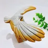 Dekorativa figurer Natural Ocean Jade Balance Hawk Eagle Crystal Carving Crafts Healing Energy Stone Office Learning Toy Kid Gift 1st