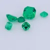 Losse diamanten Lab Grown Emerald Asscher Cut 6x6mm Colombiaanse hydrothermische smaragden steen