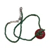 Ожерелья с подвеской в виде помидора, ожерелье с ключицей для дофамина, сладкое крутое колье, многослойное ювелирное изделие из бисера, подарок 4XBF