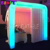 Novo design de design de design de design adereços de cubo cabine de fotos infláveis com tiras de LED Strins Inflable Photo Studio à venda