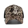 Boll Caps Cntang Kvinnor Baseball Cap Summer Mesh Hat Fashion Leopard Spangle Design Hatts For Woman Outdoors Sun Visor Justerbar