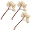 Fleurs décoratives 27 pièces brindille d'oeuf coupant l'ornement de Pâques branches tachetées décorations de décoration pour la maison fil en plastique plante mouchetée