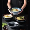 Bols 8 pouces Japon Ramen Bol Vaisselle Multiples Couleurs Boule Nouilles Instantanées Pour Ensemble Cuisine Bar À Manger Maison Jardin