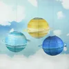 Party Decoration Eight Planets Paper Lanterns Space Theme Hanging Galaxy Lantern Foldable Kids Birthday For Home