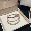 Pulseras con dijes Diamante completo Diseñador Serpiente de plata Hombres Brazalete Oro Rosa Mujeres Estilo abierto Joyería de boda Q240321