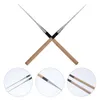 Kitchen Storage 1 Pair Of Stainless Steel Point Head Japanese Restaurant Use Sashimi Chopsticks