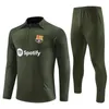 23/24 Barcelona New Kipedri Vandoves Barcelona Jogging jerseys para adultos e crianças Futebol Kit de esportes ao ar livre Treinamento desgaste meio puxado