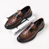 Chaussures décontractées en cuir pour hommes, printemps et automne, pour hommes d'âge mûr, tendance, jeunesse, grande taille