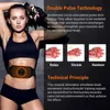 Slimming Belt ABS trainer electric vibration tuning belt EMS abdominal muscle stimulator rechargeable waist weight loss fat burning neutral version 24321