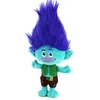 2024 Wholesale cute blue hair boy plush toy Children's game Playmate Holiday gift doll machine prizes 30cm