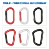 Akcesoria Xinda Outdoor Rock Climbing Prosty QuickDraw Springled Gate Aluminium Carabiner Protect Zestawy Profesjonalne najwyższą jakość