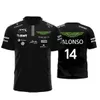 kids Men's T-Shirts Aston Martin Jersey T-shirt AMF1 2024 Official Mens Fernando Alonso T-Shirt Formula 1 Racing Suit F1 Shirt MOTO Motorcyc Tees 0228H23