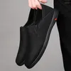 Chaussures décontractées hommes d'affaires bateau respirant hommes mocassins doux mocassins mode mâle plat en cuir véritable sans lacet chaussures