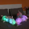 Jouets de poupée d'aire de jeu de Voie lactée en peluche - Cadeaux légers 60 cm Licorne lumineuse géante en peluche bébé joli chariot de Noël Siqaa