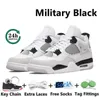 jordab 4 4s Mens Basketball Shoes Bred Reimagined Black Cat Sail Metallic Gold Thunder First Class University Blue White Cement Men Women Trainers Sports Sneakers