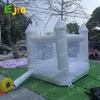 For Kids Outdoor Games 8ft Mini Inflatable White Bounce House Jumping Castle with Slide