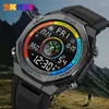 Wristwatches SKMEI Fashion Waterproof Digital Men Watch Dual Time Multifunction Compass Military Electronic LED Wristwatch Sport Male Clock