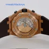 Moderne funktionale Armbanduhr AP-Armbanduhr Royal Oak Offshore 26470OR Elefantengraue Herrenuhr aus 18 Karat Roségold, automatische mechanische Schweizer Uhr, Luxus-Messgerät, 42 mm