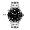 Zegarek na rękę luksusowy projektant mody o m e g Haima 300 Pierścień ceramiczny Automatyczny mechaniczny stalowy taśmę męską Watch Waterproof Luminou 48