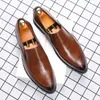 Casual Shoes Mens Leisure Designer Black Brown Breathable Summer Loafers Slip-on Original Leather Business Shoe Gentleman Footwear Mans