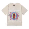 La marque de mode américaine Abstract Body adopte un imprimé amusant vintage de haute qualité double coton designer décontracté à manches courtes T-shirts pour hommes et femmes M-9