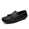 Scarpe Casual in pelle 950 Mocassini da uomo autentici Classici neri da uomo Mocassini comodi Traspirante Uomo Slip on Driving Male Boat