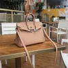 Echtes Leder Bk Designer Handtasche Swift Cow Kleine Größe 25 Damen Silberknopf Hochwertiger One Shoulder Messenger handgefertigt