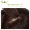 Bangs difei peruker för kvinnors långa vattenvåg svarta peruker syntetiska naturliga hårstycke med bang frans top stängningar hårnålar