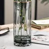 Vases en verre Vase d'extérieur esthétique design nordique minimaliste pot de plante transparent vaso per fiori décoration de la maison