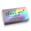 Thank You Card Folding Wreath Design Print Gratitude Handwriting Greeting Cards Wedding Birthday Party Flower Shop 5*9CM