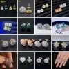 Designer di vendita caldo VVS gioielleria raffinata orecchino hip hop S925 argento sterling placcato oro micro pavimenta D colore Vvs1 Moissanite orecchini con diamanti Huggie