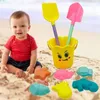 Zand Spelen Water Fun 9 stks/set Strand Speelgoed Kinderen Zand Molde Gereedschap Set Zomer Water Spelen Baby Grappig Spel Schattig Dieren Schimmel Zacht Zwemmen Bad Speelgoed Kinderen 240321