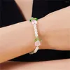 Charm Bracelets Fashion Delicate Imitation Pearl Tulip Flower For Women Elegant Cute Resin Floral Plant Aesthetic Jewelry