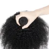 Tissages yvonne afro Kinky Curly Vierge Hair Bundles 1/4 paquets de cheveux humains tisser la couleur naturelle