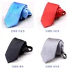 Cravates d'arc 6cm Cravate de couleur unie pour hommes rouge noir bleu cravate paresseux facile à tirer corde cravate fermeture éclair Cravatte Uomo 2024